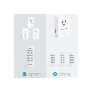 Syantek Interruptor de luz inalámbrico con mando a_5