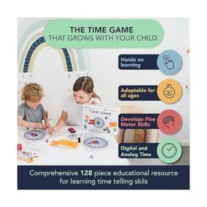OWLCONIC Learning Time Game Un gran 128 piezas de ayuda_2