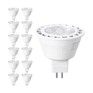 TORCHSTAR Paquete de 12 bombillas LED MR16 regulables_1