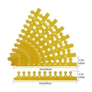 Aniann Paquete de 28 gorras de corona de papel dorado de_6