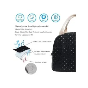 Lonchera portátil resistente de lona bolsa de almuerzo_3