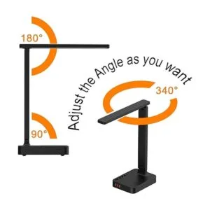 COZOO Lámpara de escritorio LED con 3 puertos de carga USB_2
