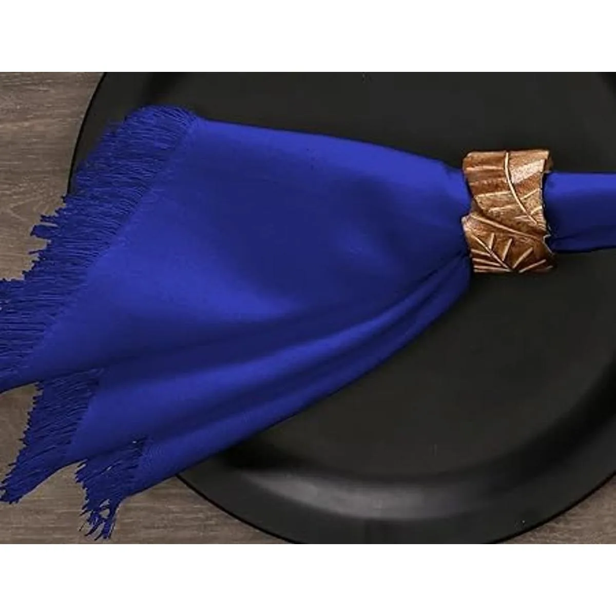 Servilletas de tela con flecos decorativos paquete de_6