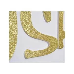 Mimosa Letrero de barra con purpurina dorada para_6