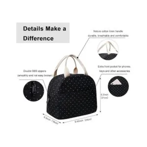 Lonchera portátil resistente de lona bolsa de almuerzo_2