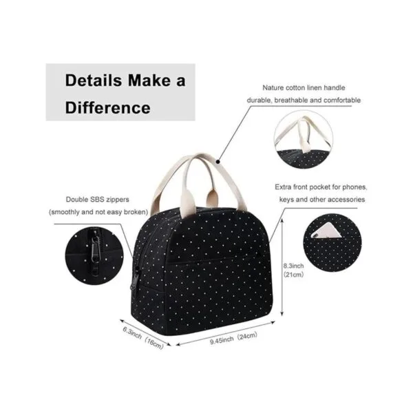 Lonchera portátil resistente de lona bolsa de almuerzo_2