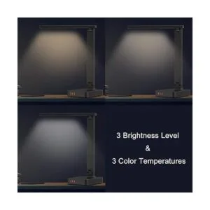 COZOO Lámpara de escritorio LED con 3 puertos de carga USB_4