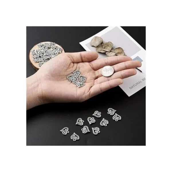 Craftdady Dijes de plata tibetana para hacer joyería_7