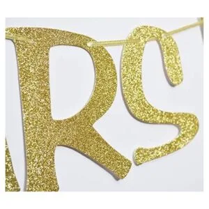 Cartel de 12 años de amor con purpurina dorada para_5