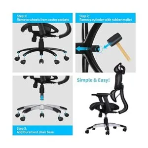 Duramont Base de repuesto para silla de oficina base_4