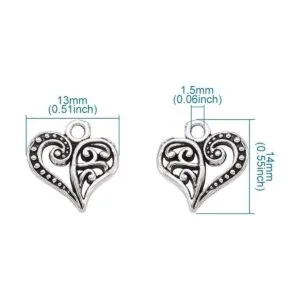 Craftdady Dijes de plata tibetana para hacer joyería_5