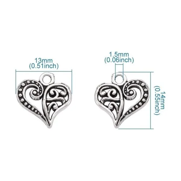 Craftdady Dijes de plata tibetana para hacer joyería_5