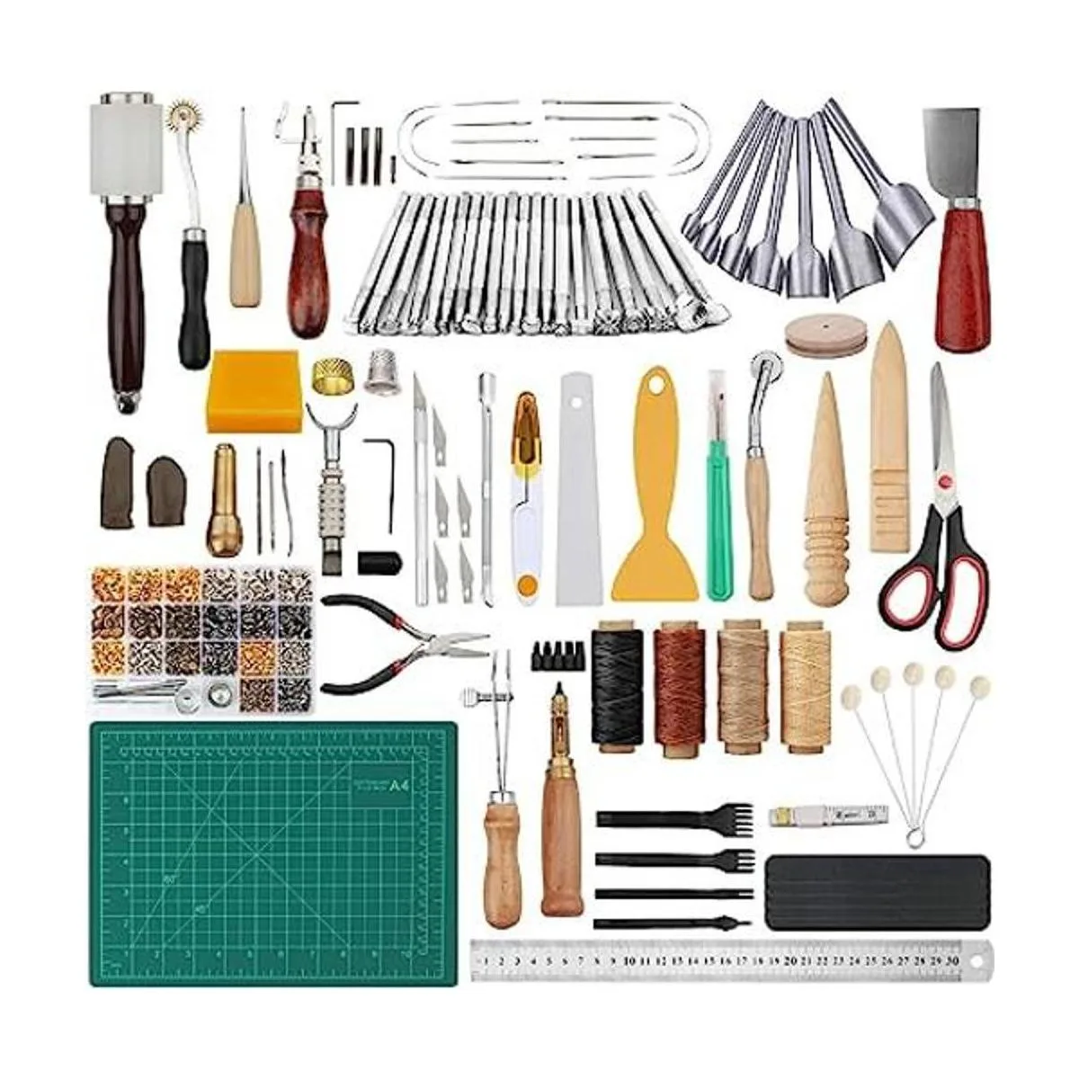 Dorhui Kit de herramientas y suministros de cuero para_1
