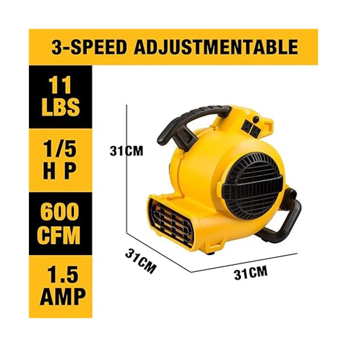 DEWALT DXAM2260 Moversecadora de suelo portátil 600 Cfm_2