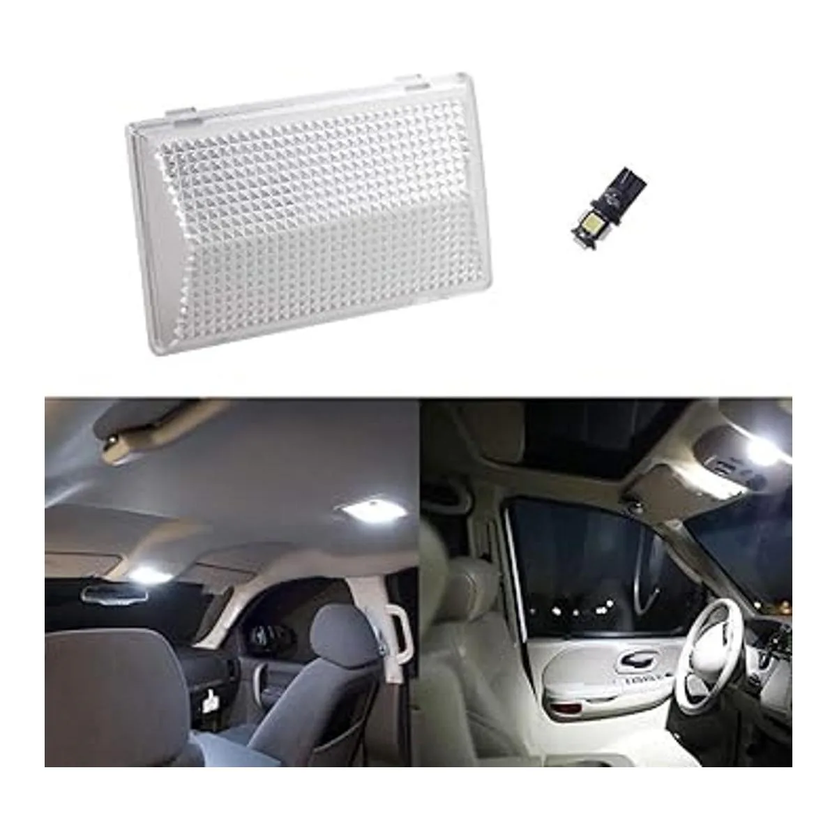 HERCOO Luz LED de cúpula transparente para interiores_3