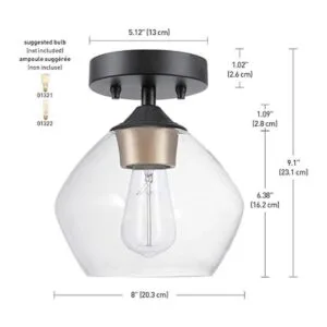 Globe Electric Lámpara Harrow 60333 para montaje_3