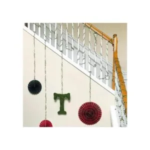 Lvydec Guirnalda artificial de vid verde 265 pies cinta_5