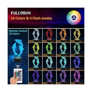 Dinosaur 3d luz nocturna lámpara de proyección LED lámpara_2