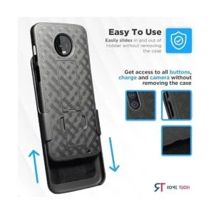Rome Tech Funda con clip para cinturón para Moto Z3 Z3_4