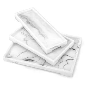 Bandeja rectangular de resina Luxspire bandeja de_6