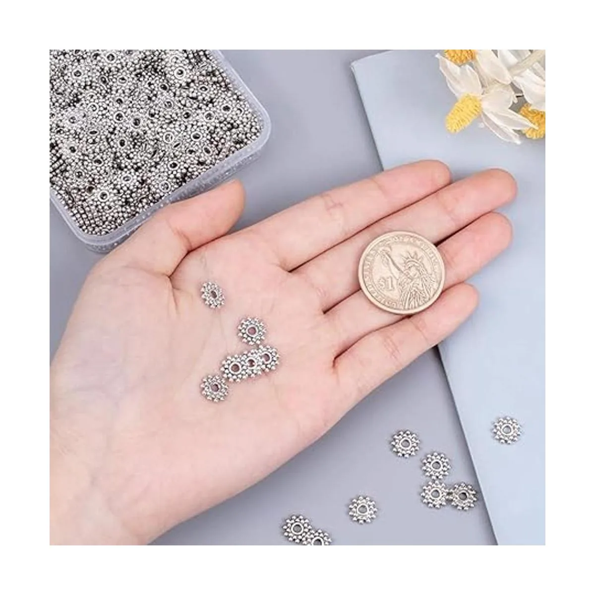 PH PandaHall 400 cuentas espaciadoras de flores cuentas_2