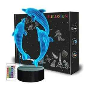 Dinosaur 3d luz nocturna lámpara de proyección LED lámpara_1