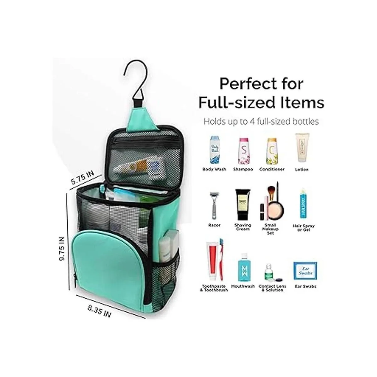 TERRA HOME Cesta de ducha portátil esencial para_2