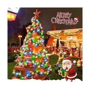 JMEXSUSS Paquete de 2 luces solares de Navidad cada una_5