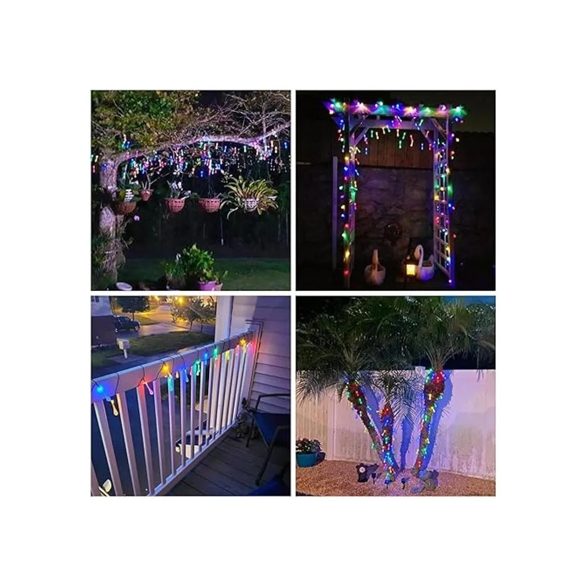 JMEXSUSS Paquete de 2 tiras de luces solares para_4