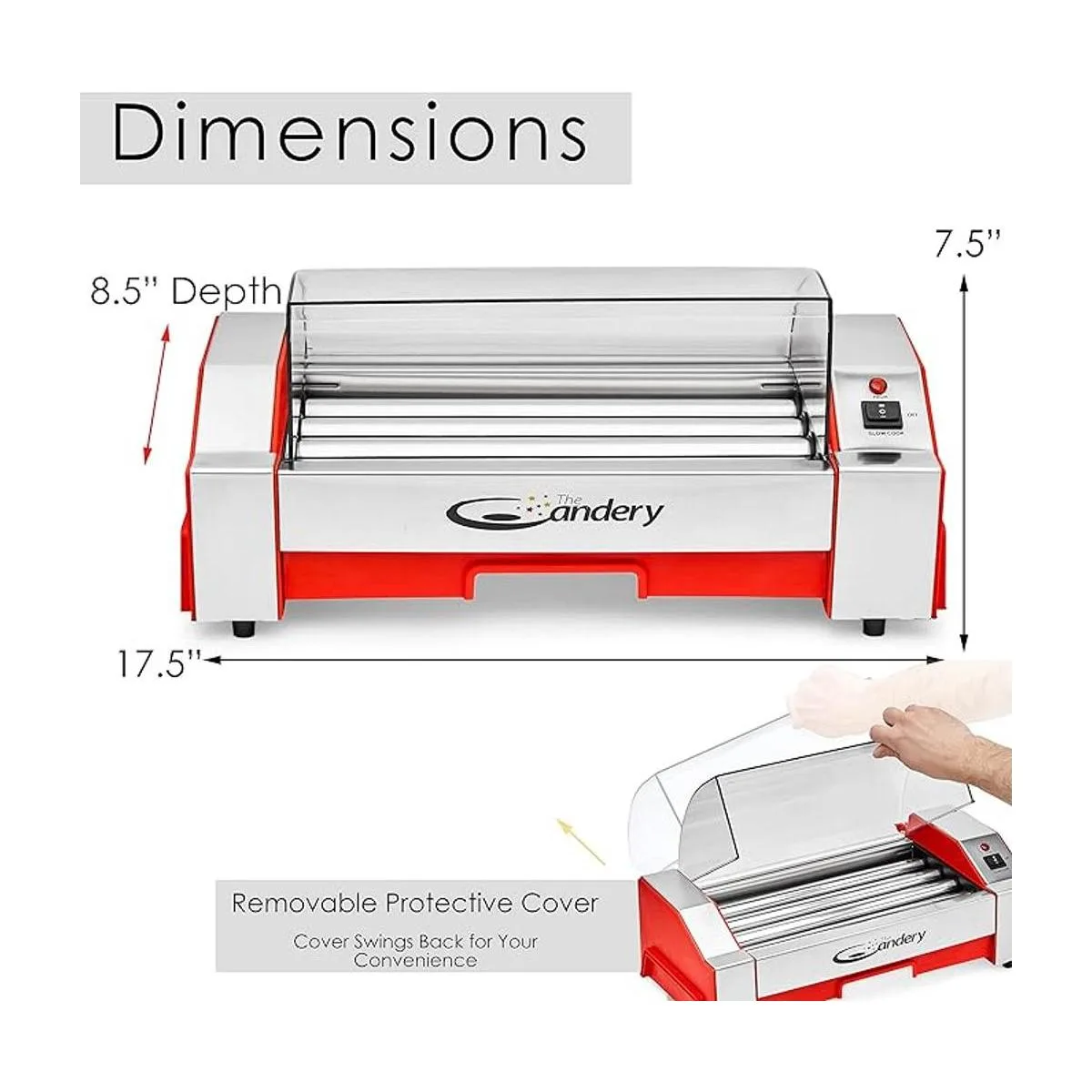 The Candery Hot Dog Roller Máquina de cocina para_6