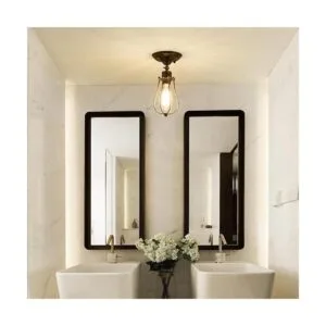 LULING Aplique de pared industrial con iluminación vintage_5