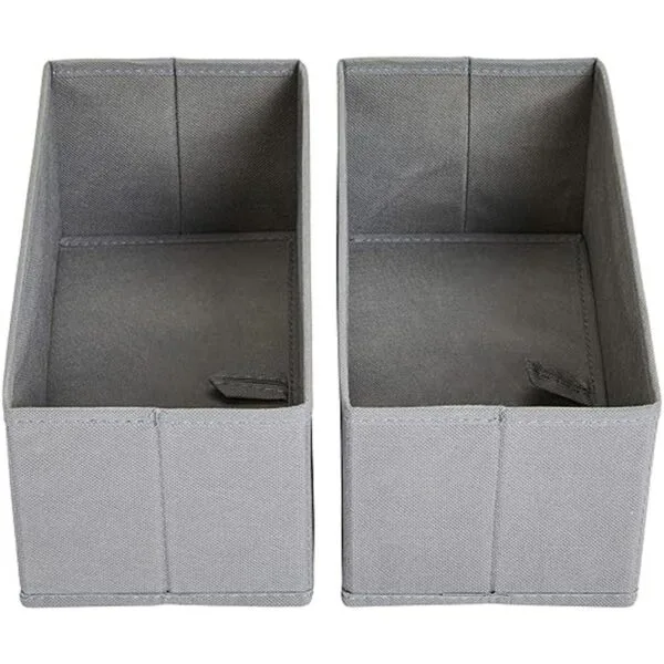 Cajas organizadoras de almacenamiento de cajones de tela_3