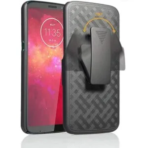 Rome Tech Funda con clip para cinturón para Moto Z3 Z3_1