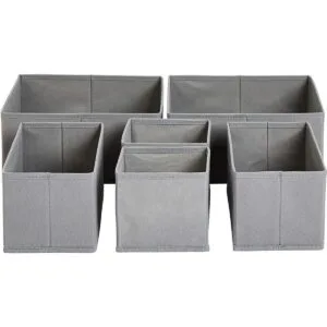 Cajas organizadoras de almacenamiento de cajones de tela_1