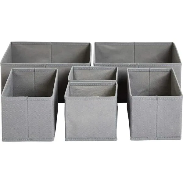 Cajas organizadoras de almacenamiento de cajones de tela_1