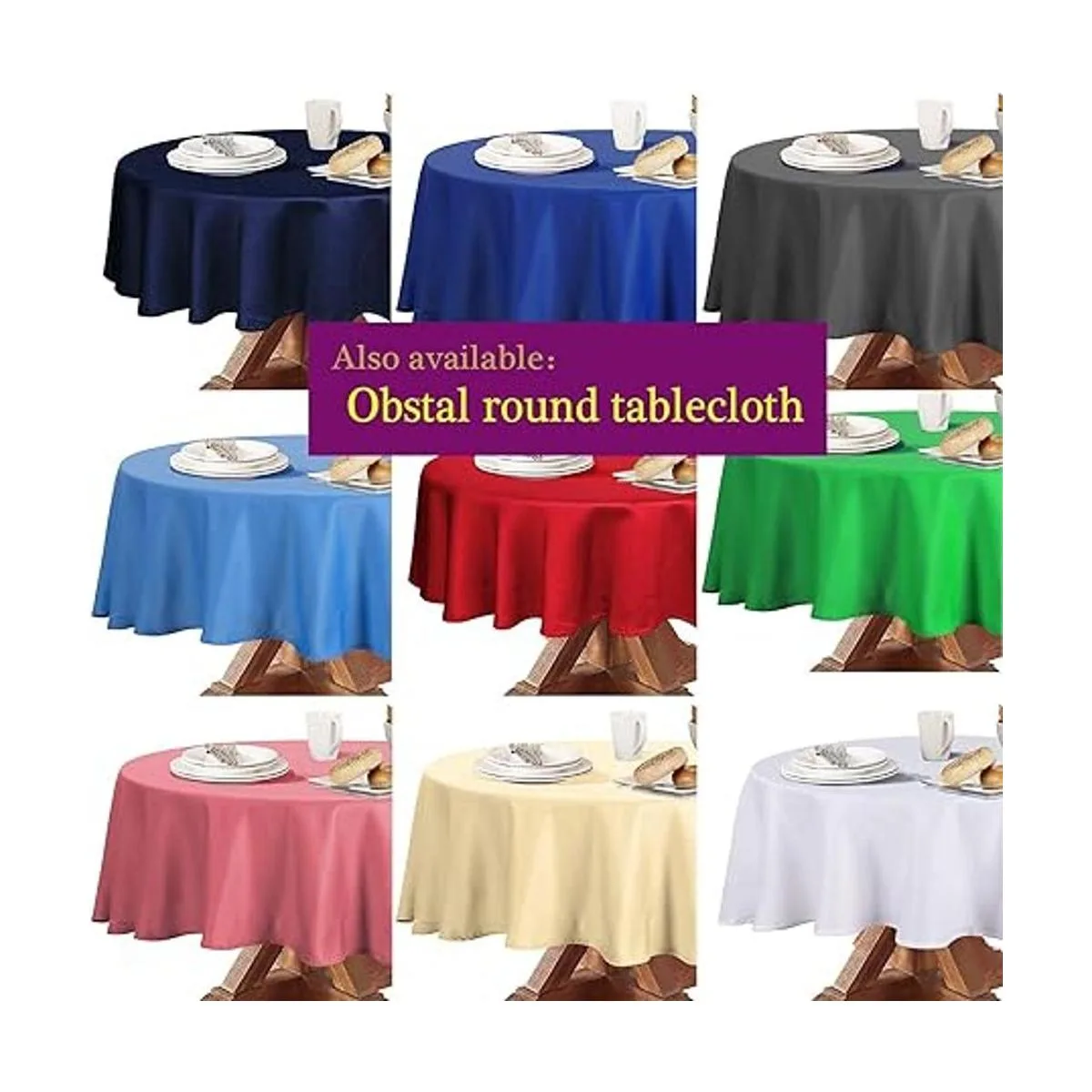 Obstal Mantel rectangular de microfibra a prueba de_6