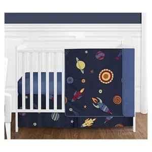 Sweet Jojo Designs Navy Blue Planets Organizador de cubos_4