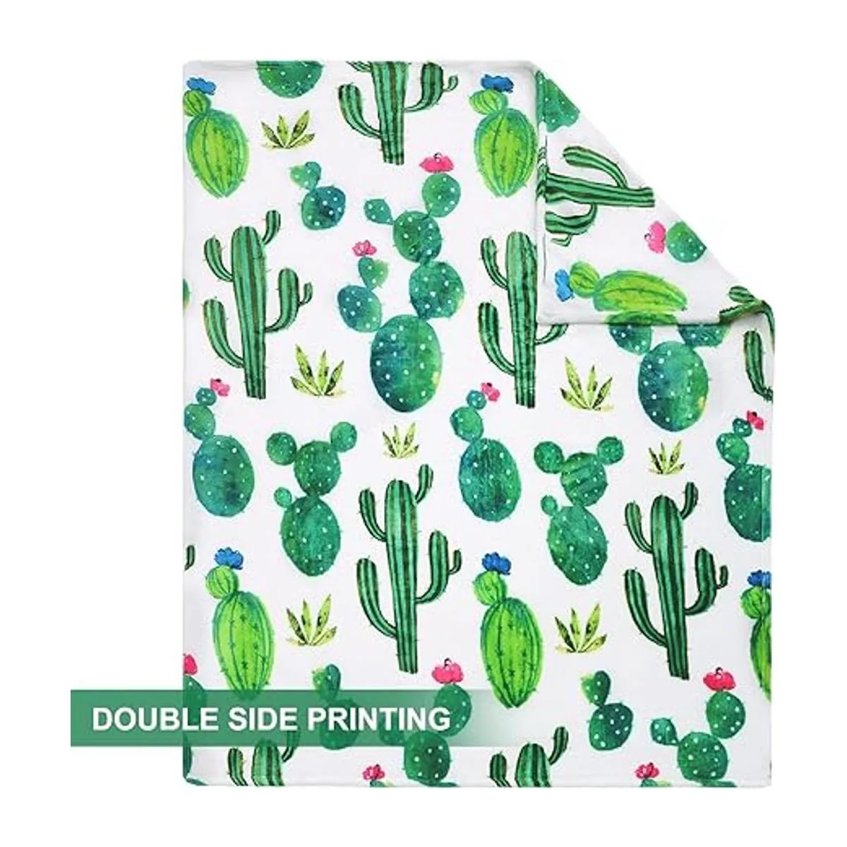 Jekeno Manta de regalo de cactus manta de decoración de_2