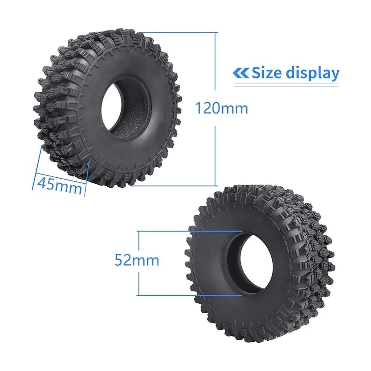 Hobbypark Neumáticos RC 1.9 para orugas de 4.7 pulgadas de_3