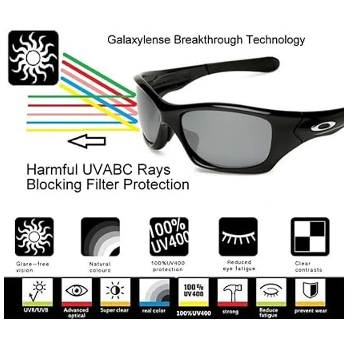 Lentes de repuesto para gafas de sol Oakley Gascan de 10_2