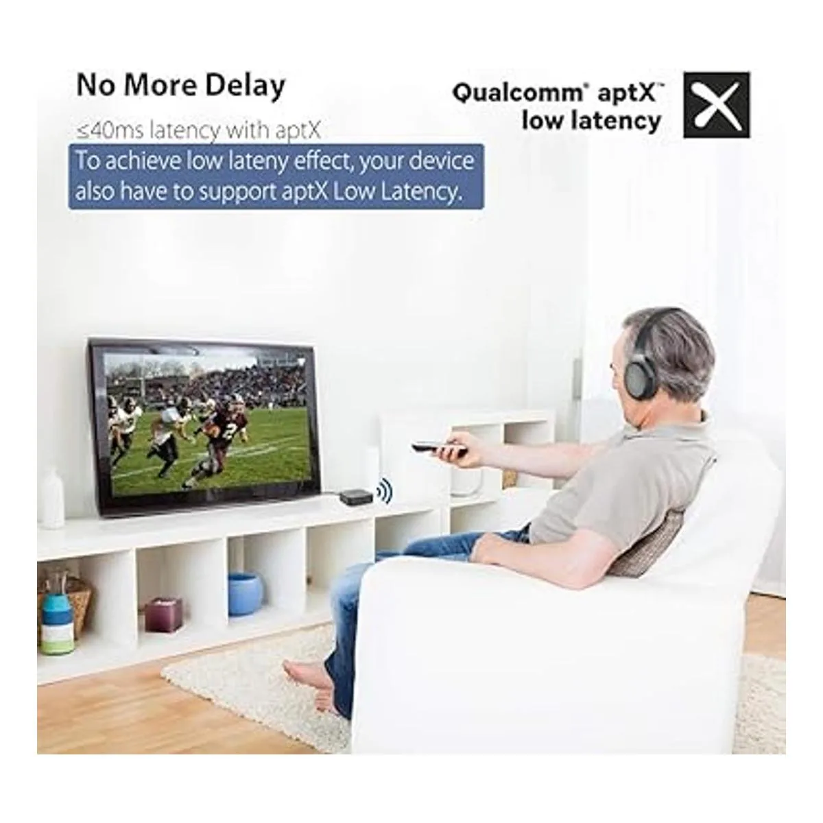 Avantree TC417 Receptor de transmisor Bluetooth para TV_4