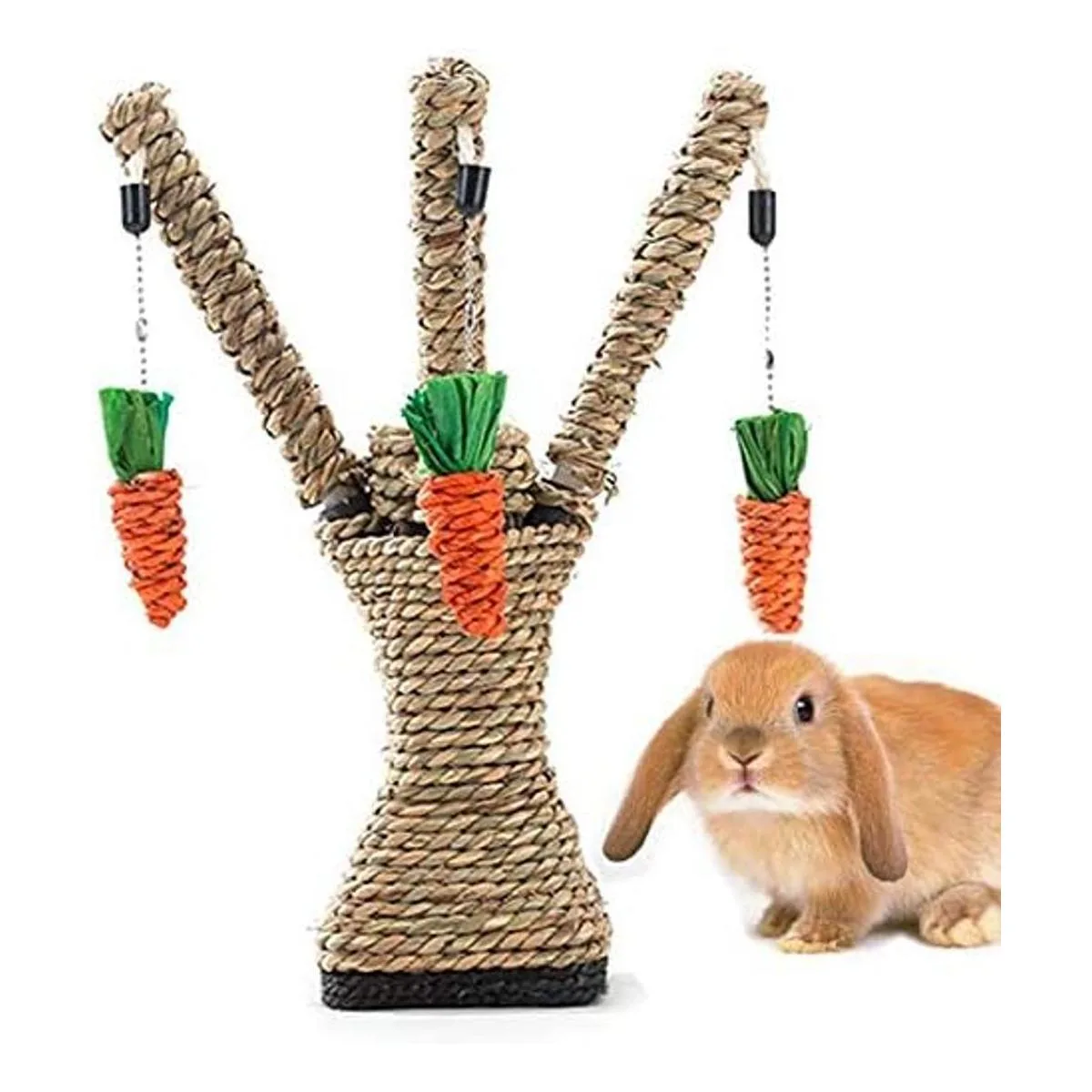 Hamiledyi Bunny Fun Tree Rabbit Perfect Chew Bite Toys_1