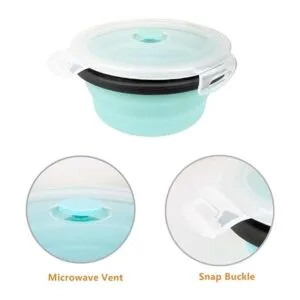 Contenedores desplegables de silicona con tapas para_7