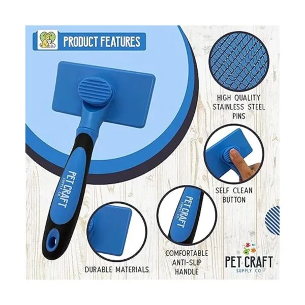 Pet Craft Supply Cepillo autolimpiante para mascotas_3