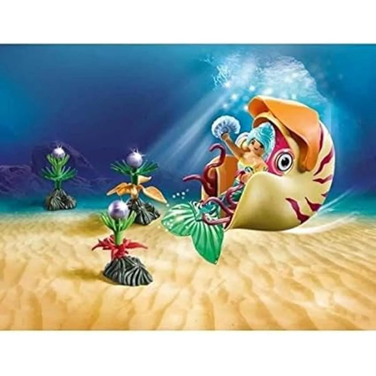 PLAYMOBIL Sirena con góndola de caracol de mar_3