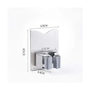 Paquete de 2 soportes para escobas para fregona de acero_5