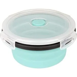 Contenedores desplegables de silicona con tapas para_4