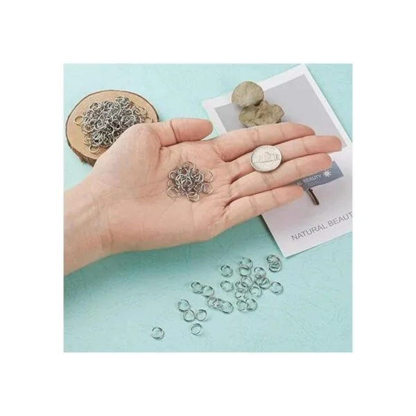 Craftdady 1000 anillos de acero inoxidable abiertos de_5