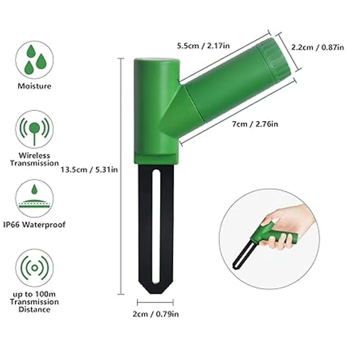 ECOWITT WH51 Probador de humedad del suelo con sensor de_2