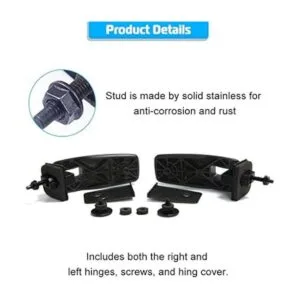 A ABIGAIL Bisagras de cristal para puerta trasera de_2